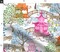 Chinoiserie Pagoda Leopards Pink And Rust Asian Inspired Watercolor Landscape Custom Printed Fabric by Spoonflower Various Fabrics by the Yard or Fat Quarter